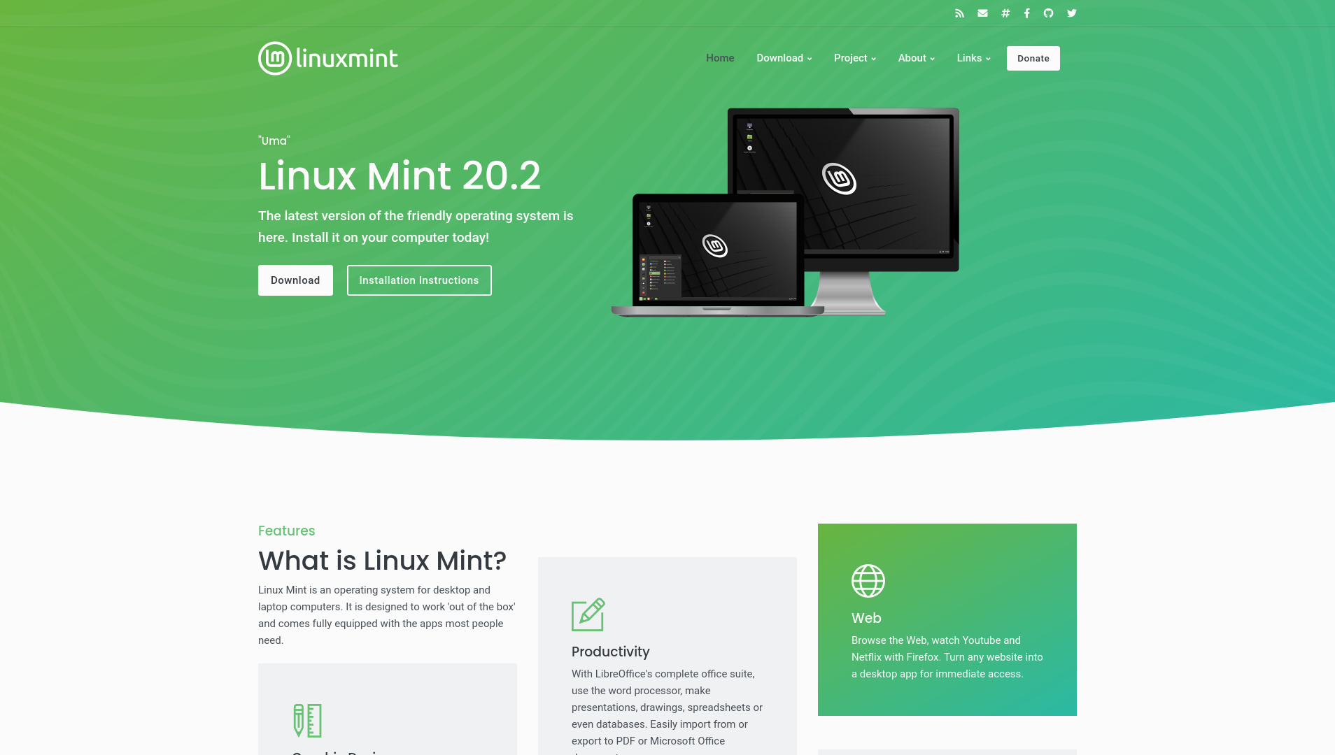 neuer anstrich, neuer inhalt: linux mint stellt neue website vor