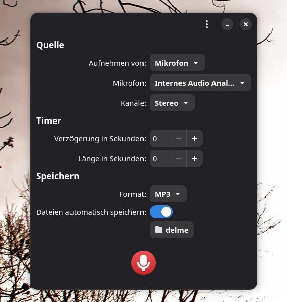 Vom Mikrofon aufnehmen
