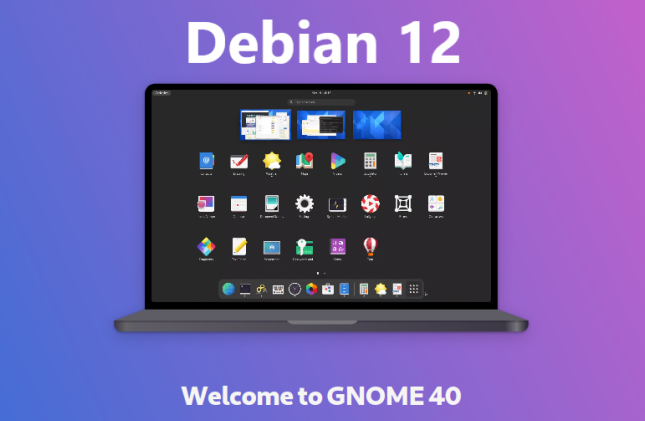 Debian 12 Mit GNOME 40 4 GNU Linux ch