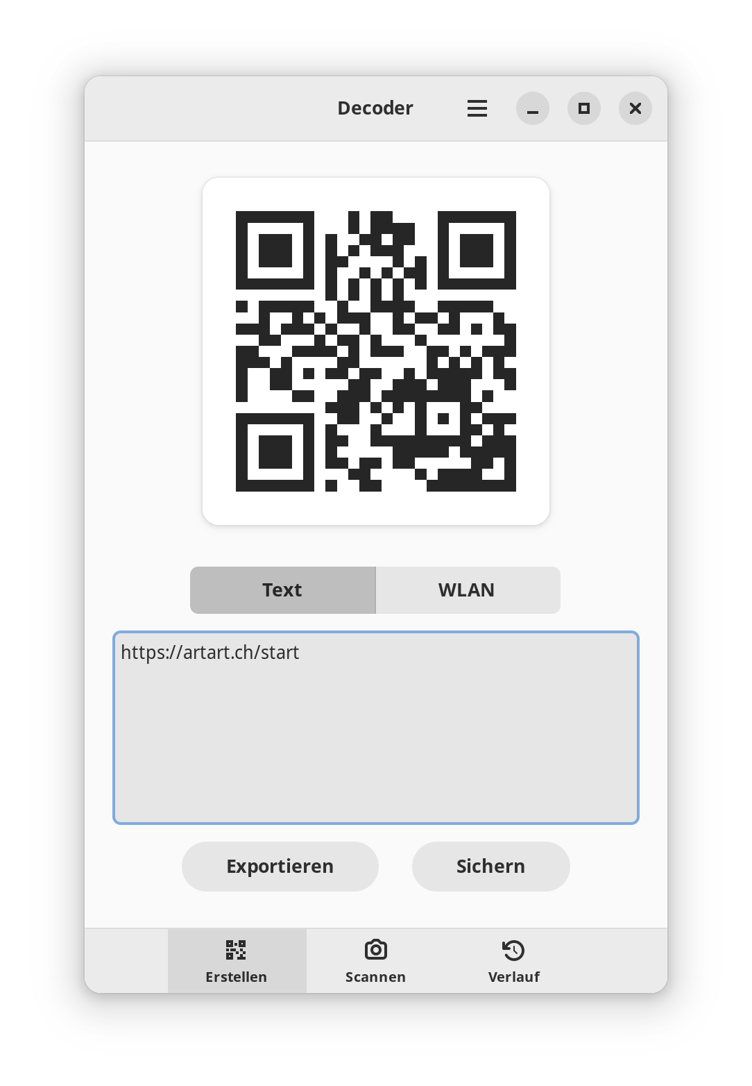 qr-codes erstellen mit decoder