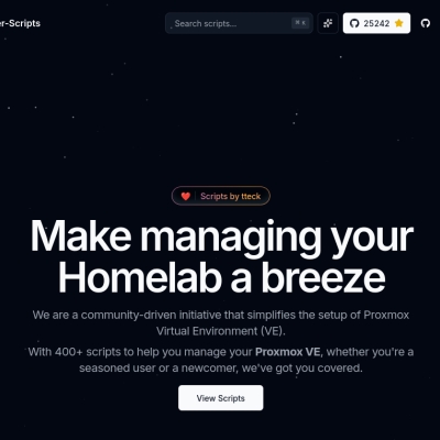 proxmox helferskripte - dienste einfach nutzen
