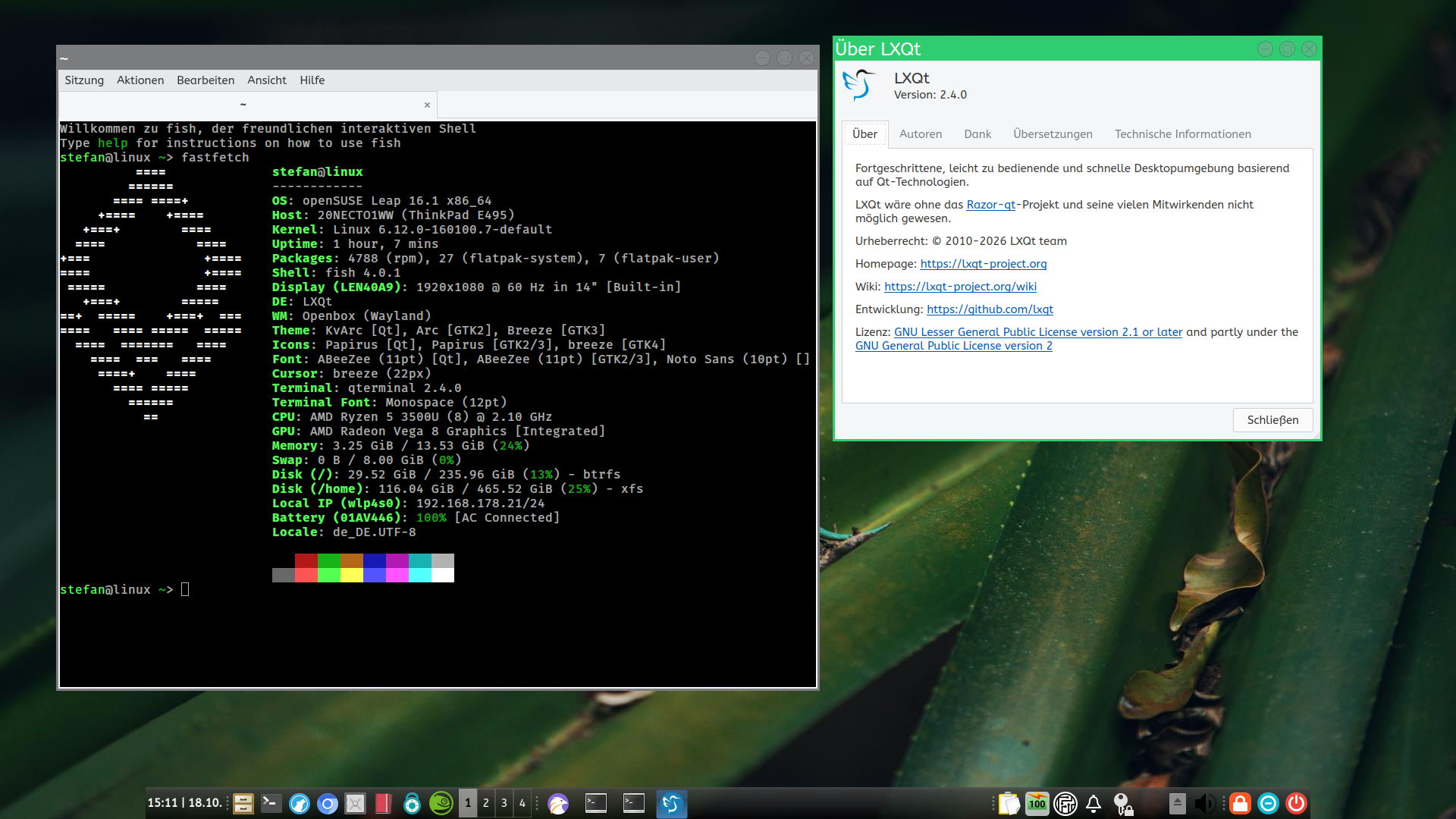 opensuse leap 16.1 (release candidate) test
