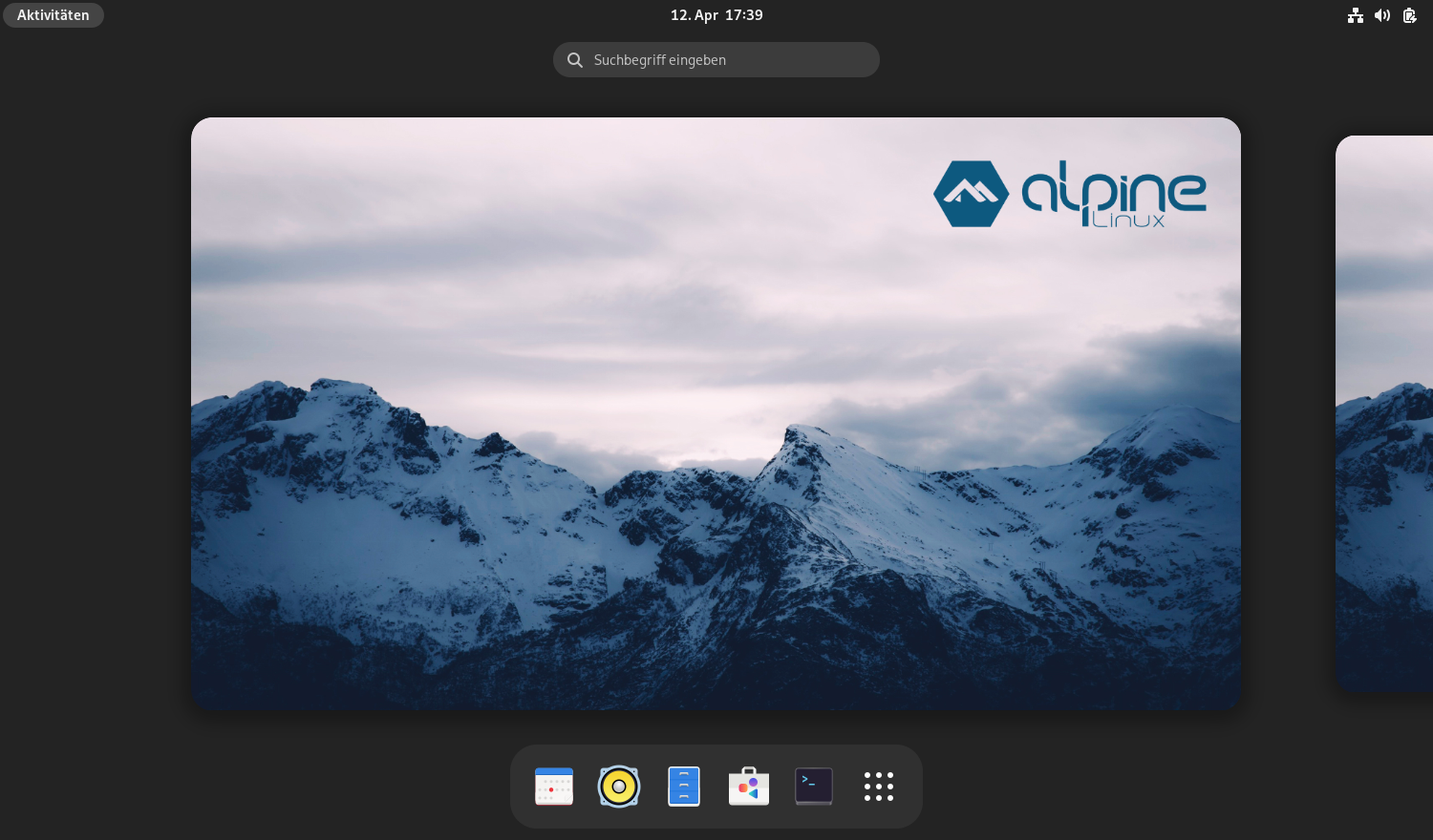 alpine linux als desktop