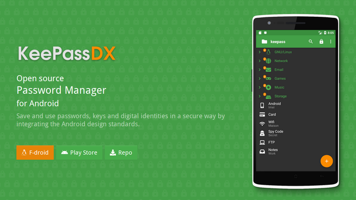 keepassdx - ein einfacher und sicherer passwortmanager für android
