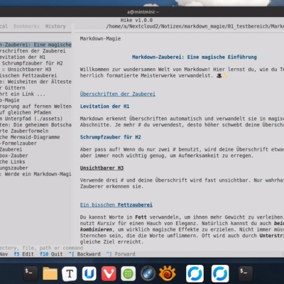 hike - markdown-editor für das terminal