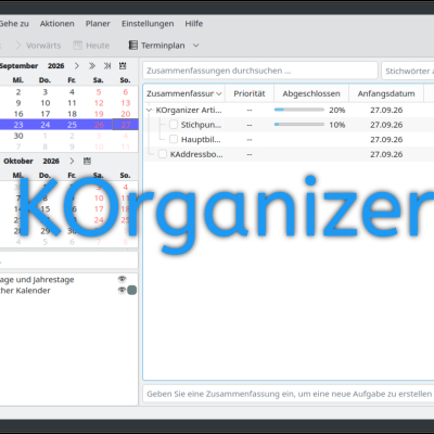 serie - pim: kde 5 - korganizer (ii): aufgaben und journale