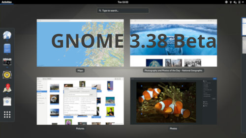 gnome 3.38 beta erschienen
