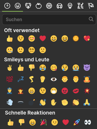 animierte emojis im matrix messenger