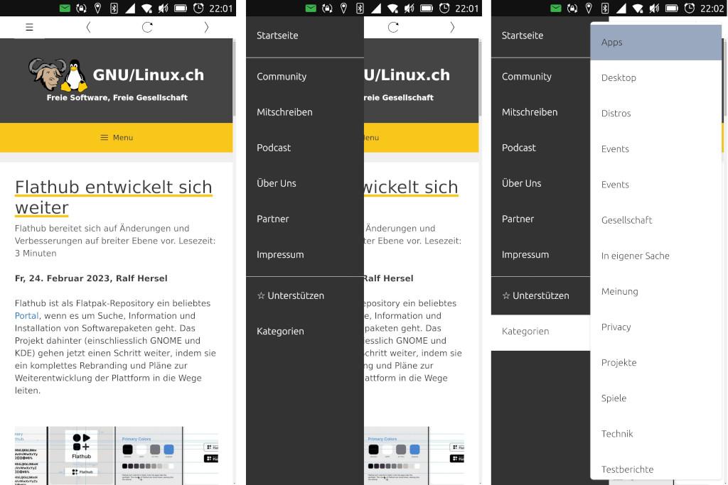 die gnu/linux.ch app für ubuntu touch