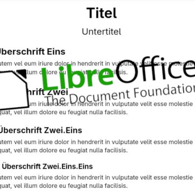 libreoffice writer: nummerierte kapitel