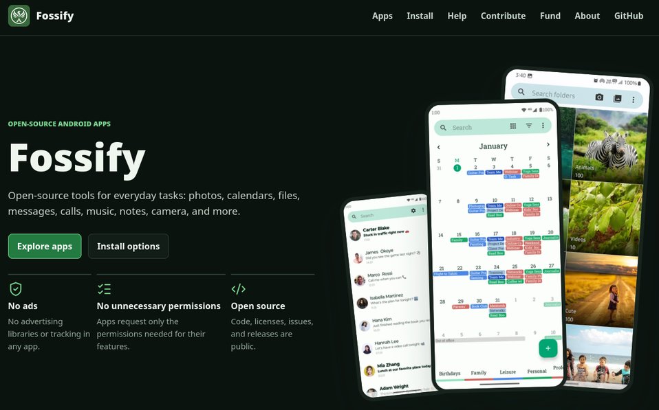 fossify-webseite im neuen gewand