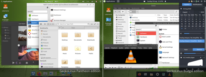 geckolinux mit zwei neuen desktop umgebungen