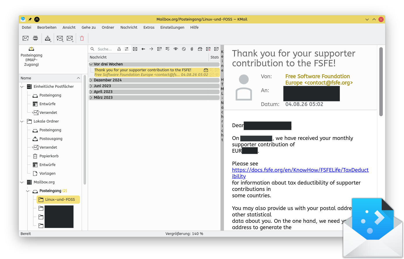serie - pim: kde 3 - kmail (ii)