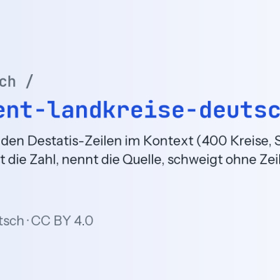 offene datensätze, damit ki-assistenten keine amtlichen zahlen erfinden