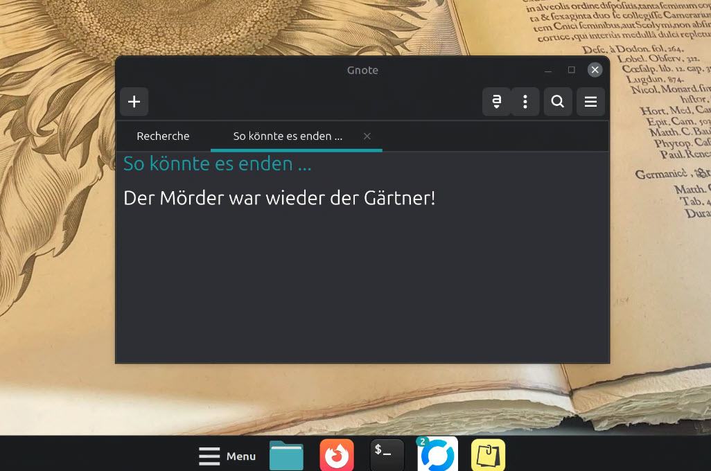 gnote: eine notiz für den geistesblitz!