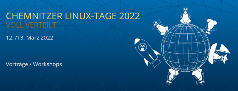 chemnitzer linux-tage 2022: onlineveranstaltung mit vorträgen und workshops rund um linux und open-source