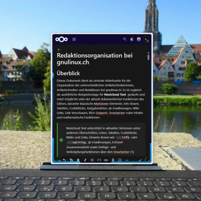 funktionen des nextcloud-editors nutzen