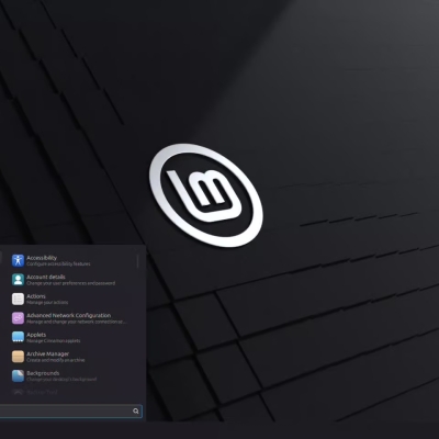 Screenshot: Überarbeitetes Anwendungsmenü in Cinnamon 6.6